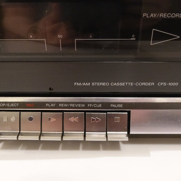 Vintage Sony CFS-1000 Stereo Cassette Recorder AM/FM Radio Boombox - Picture 8 of 14